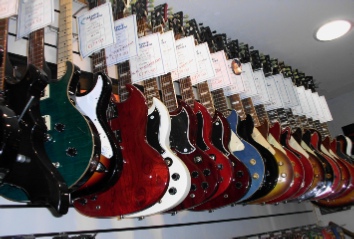 electric guitars